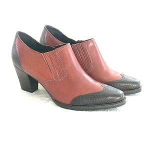 Artiva Bootie Shoe 7M Two Tone Leather Wingtip